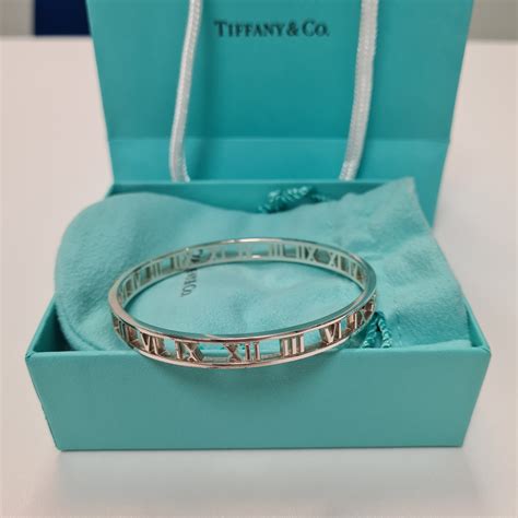 replica tiffany atlas bracelet|tiffany roman numeral cuff bracelet.